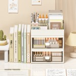 Makeup Organizer Manufacturer - 3 Layer Desktop Cosmetic Storage Case