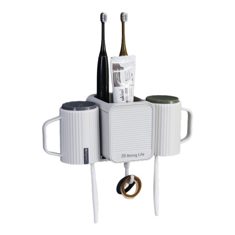 Toothbrush Holder Manufacturer - Wall Mounted Storage Rack with Organizer