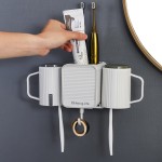 Toothbrush Holder Manufacturer - Wall Mounted Storage Rack with Organizer
