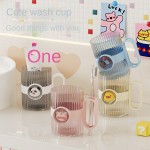 Tumbler Manufacturer - 380ml Transparent Cartoon Design Plastic Cup