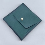 Portable Jewelry Box Manufacturer - Custom Green PU Leather Removable Pad