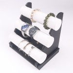 Bracelet Display Stand Manufacturer - Three Tier PU Leather T Bar