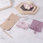 Jewelry Box Manufacturer - Microfiber Ribbon Closure Flap Pouch