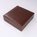 Jewelry Box Manufacturer - High Quality Brown PU Leather Packaging