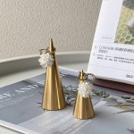 Jewelry Display Stand Manufacturer - Gold T Shape Metal Ring Organizer