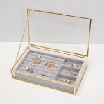 Glass Jewelry Box Manufacturer - Wedding Decorative Clear Treasure Case