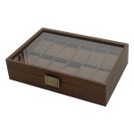 Wood Watch Box Manufacturer - Vintage Brown Walnut 1-12 Slots