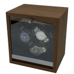 Watch Winder Manufacturer - Flexible Brown Wood 3 Watch Pillows