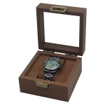 Wood Watch Box Manufacturer - Vintage Brown Walnut 1-12 Slots