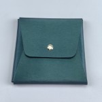 Portable Jewelry Box Manufacturer - Custom Green PU Leather Removable Pad