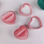Ring Box Manufacturer - Custom Engagement Heart Shape Velvet