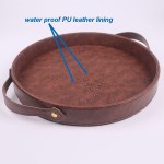 Serving Tray Manufacturer - PU Leather Home Decor Storage Organizer