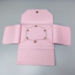 Jewelry Pouch Manufacturer - Custom Pink Velvet Gold Logo Travel