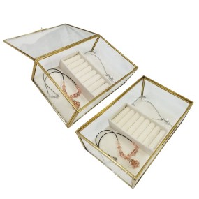 Glass Jewelry Box Manufacturer - Wedding Decorative Clear Treasure Case