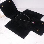 Jewelry Pouch Manufacturer - Travel Black Velvet Customize Necklace
