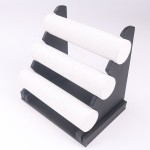 Bracelet Display Stand Manufacturer - Three Tier PU Leather T Bar