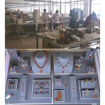 Jewelry Display Bust Manufacturer - White Leather Necklace Bangle Stand