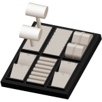 Jewelry Tray Manufacturer - New Fashion Black Removable Pad