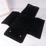 Jewelry Pouch Manufacturer - Travel Black Velvet Customize Necklace