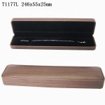 Ring Box Manufacturer - High Quality Brown Leather Velvet Lining