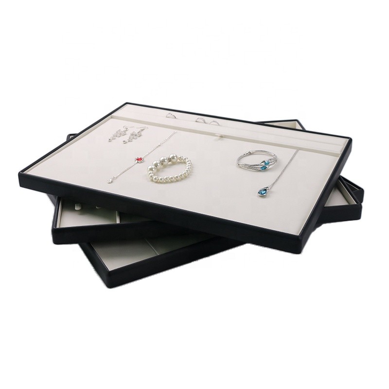 Jewelry Display Tray Manufacturer - Luxury Leather Ring Necklace Presentation