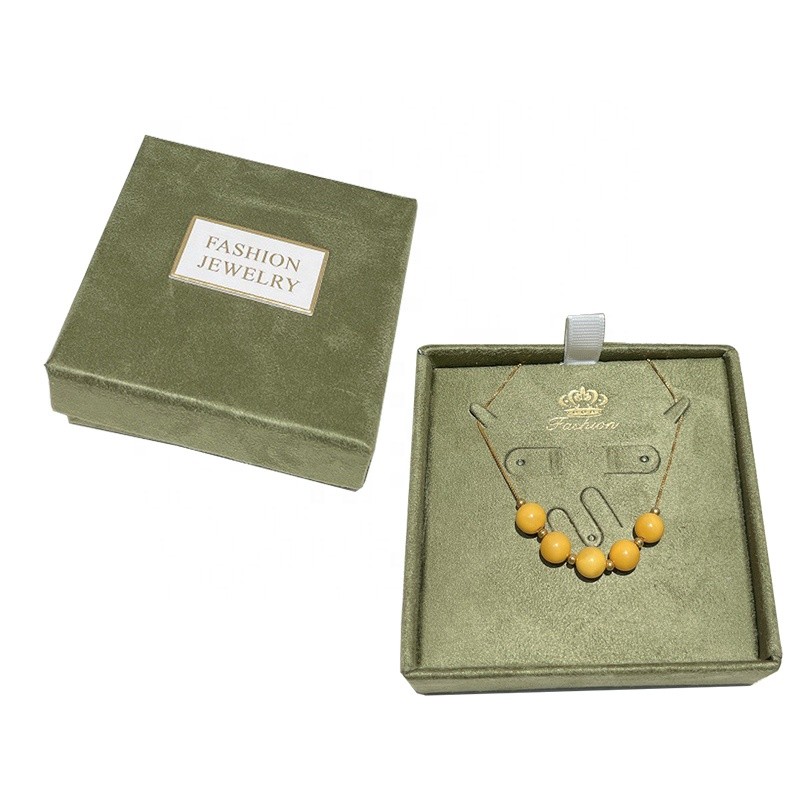 Jewelry Gift Box Manufacturer - Velvet Suede Necklace Earring Packaging