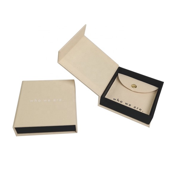 Jewelry Box Manufacturer - Custom Logo Rectangle Magnetic Folding
