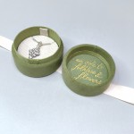Velvet Ring Box Manufacturer - Round Velour Custom Logo Jewelry