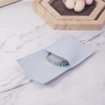 Jewelry Box Manufacturer - Microfiber Ribbon Closure Flap Pouch