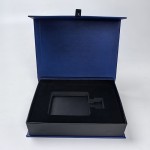 Gift Box Manufacturer - Custom 50-100ML Black Paper Magnetic Book