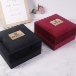 Jewelry Box Manufacturer - Red Black Antique Flannel Velvet