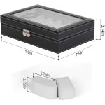 Watch Box Manufacturer - Luxury 12 Slot PU Leather Glass Window