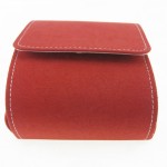 Jewelry Bag Manufacturer - Red Suede Bracelet Packaging Bangle Pouch