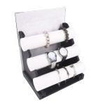 Bracelet Display Stand Manufacturer - Three Tier PU Leather T Bar