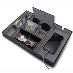Valet Tray Manufacturer - Men's Leather Nightstand Organizer Catchall