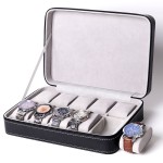 Watch Box Manufacturer - Luxury 12 Slot PU Leather Glass Window