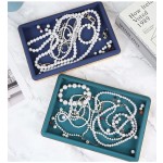 Jewelry Display Tray Manufacturer - Golden Metal Frame Microfiber