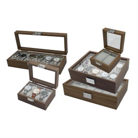 Wood Watch Box Manufacturer - Luxury 6 Slot Walnut Wood Storage