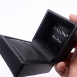 Ring Box Manufacturer - Earring Gift Black Premium Leather