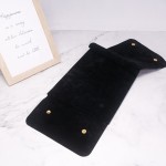 Jewelry Pouch Manufacturer - Travel Black Velvet Customize Necklace