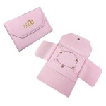 Jewelry Pouch Manufacturer - Custom Pink Velvet Gold Logo Travel