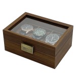 Wood Watch Box Manufacturer - Vintage Brown Walnut 1-12 Slots
