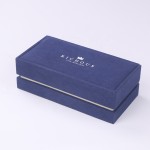 Jewelry Box Manufacturer - Blue Elegant Microfiber Custom Logo