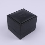 Ring Box Manufacturer - Earring Gift Black Premium Leather