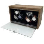 Watch Winder Manufacturer - Black Walnut Automatic 6 Rotating