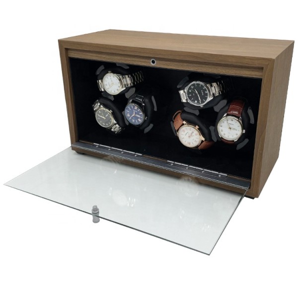 Watch Winder Manufacturer - Black Walnut Automatic 6 Rotating