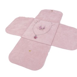 Jewelry Pouch Manufacturer - Soft Pink Velvet Custom Packaging Set