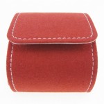 Jewelry Bag Manufacturer - Red Suede Bracelet Packaging Bangle Pouch