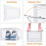 Shoe Organizer Manufacturer - Clear Plastic Stackable Magnetic