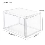 Acrylic Shoe Box Manufacturer - Transparent Stackable Magnetic Front